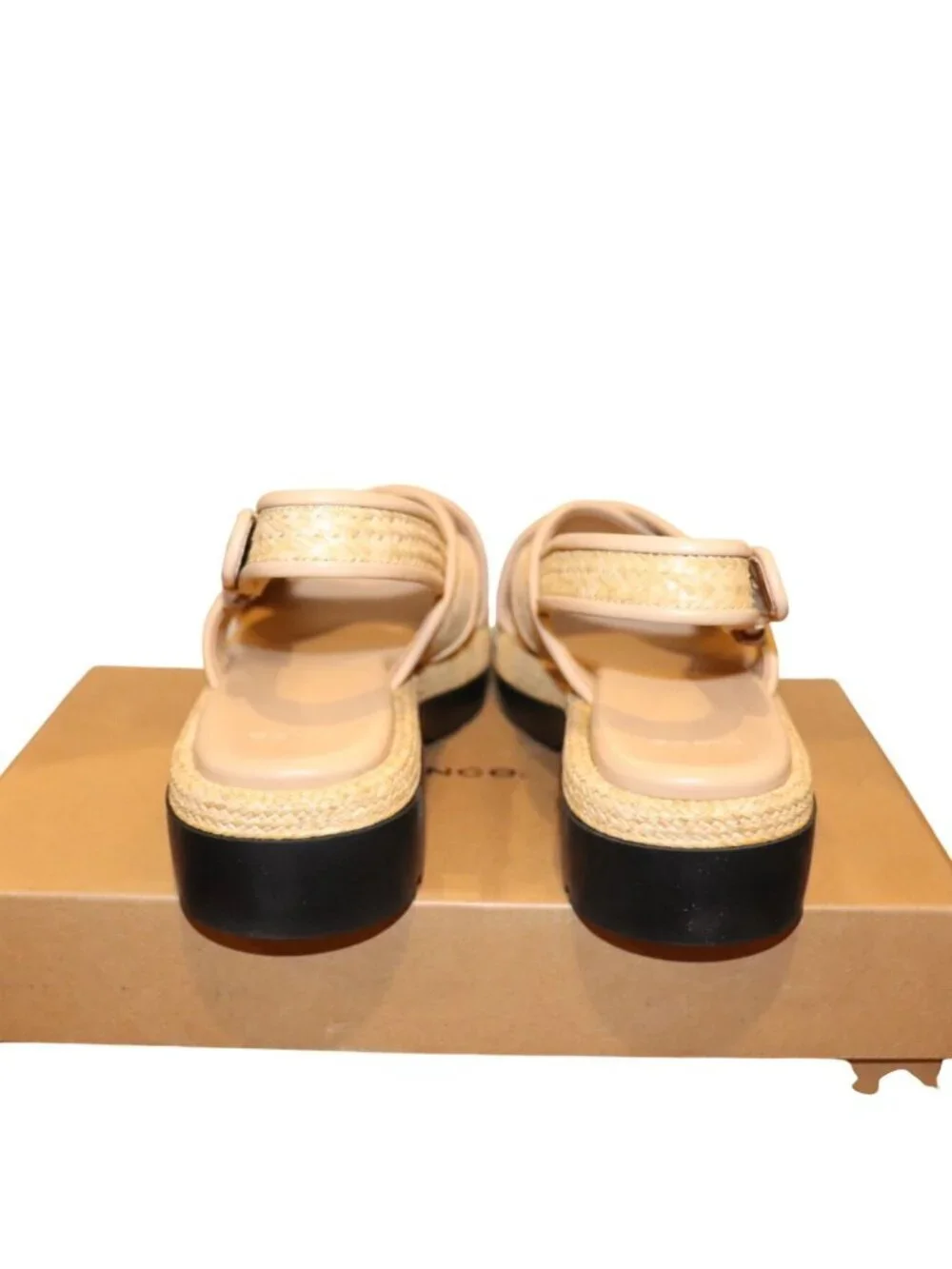 Vince Women's Helena Raffia Slingback Sandals, 9.5 New